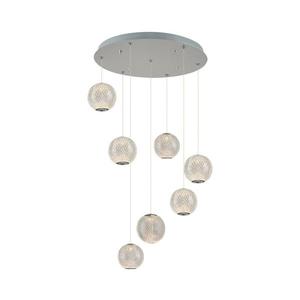 LED luster na lanku CREMONA 7xLED/5W/230V 3000K matný chróm 414LRC1387 vyobraziť