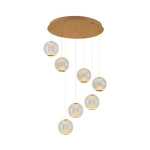 LED luster na lanku CREMONA 7xLED/5W/230V 3000K zlatý 414LRC1388 vyobraziť