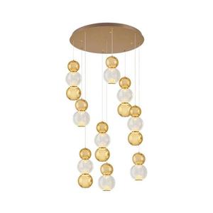 LED luster na lankách CREMONA LED/51W/230V 3000K zlatý 414LRC1401 vyobraziť