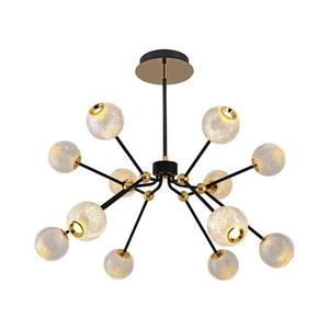 LED luster na tyči GELA 12xLED/5W/230V 3000K čierna/zlatá 414LRC1415 vyobraziť