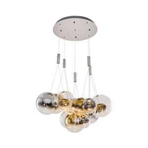 LED luster na lanku ENNA 15xG9/5W/230V 3000K dymová/zlatá 414LRC1475 vyobraziť