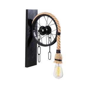 Nástenné svietidlo EREBOS 1xE27/40W/230V čierna/hnedá 521SHN2137 vyobraziť