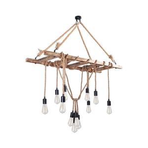 Luster na lanku EREBOS 12xE27/40W/230V hnedý 521SHN3114 vyobraziť