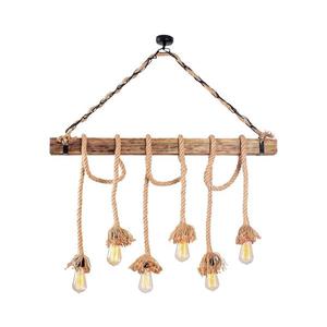 Luster na lanku EREBOS 6xE27/40W/230V hnedý 521SHN3115 vyobraziť