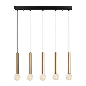 Luster na lanku TEMPO 5xE27/40W/230V zlatý 584TTM1323 vyobraziť