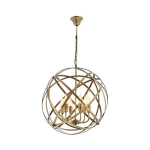 Luster na reťazi IRONBALL 6xE27/40W/230V zlatý 683AVN1395 vyobraziť