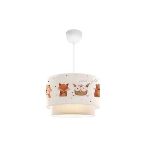 Detský luster CANDY 1xE27/40W/230V biela/hnedá 780SGN4660 vyobraziť