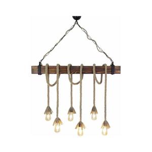 Luster s lankom KUTUK 6xE27/40W/230V borovica 806ALD1409 vyobraziť