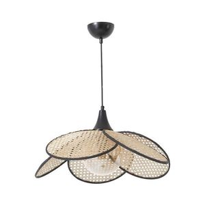 Závesný luster na lanku FUME 1xE27/40W/230V, priemer 45 cm, čierna/béžová 846STL1882 vyobraziť