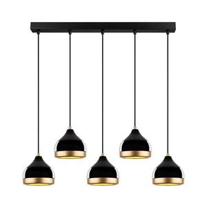 Závesný luster na lanku YILDO 5xE27/40W/230V čierna/zlatá 892OPV2137 vyobraziť