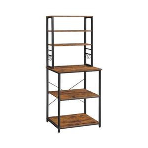 Policový regál MARGE hnedá/čierna KKS024B01 vyobraziť