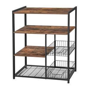 Policový regál do kuchyne MARGE hnedá/čierna KKS96X vyobraziť