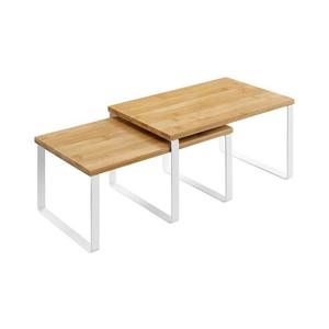 Sada 2x úložných políc MARGE biela/hnedá KCS02NWV1 vyobraziť