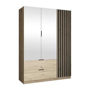 Šatníková skriňa so zrkadlom VISTA 150x215 cm dub artisan/grafit VEGAS 150 Artisan/Grafit vyobraziť