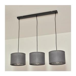 Luster na lanku ALBA 3xE27/15W/230V, sivý W-L 2015/3 BK+GR vyobraziť
