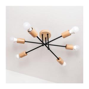 Prisadený luster CAMBRIDGE 6xE27/15W/230V borovica W-2022/6 BK+DS/M vyobraziť