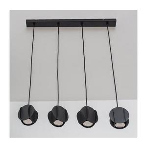 Závesný luster GAMBIT na lanku 4xGU10/10W/230V, čierny W-L 1844/4 BK-B vyobraziť