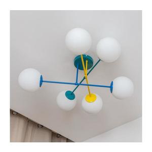 Prisadený luster MOON 6xE27/15W/230V tyrkysová/žltá/modrá W-2022+8020/6 MIX vyobraziť