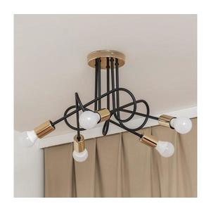 Prisadený luster OXFORD 5xE27/15W/230V zlatá/čierna W-2016/5 BK+GO vyobraziť