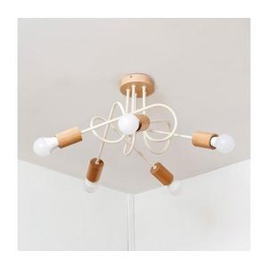 Prisadený luster OXFORD 5xE27/15W/230V borovica/krémová W-2016/5 SAND+DS vyobraziť