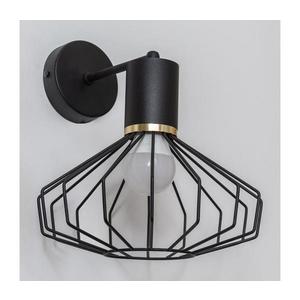 Nástenná lampa SOLANO 1xE27/15W/230V čierna/zlatá KK-1335/1 BK+GO+MAT vyobraziť