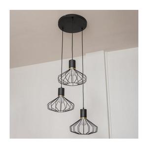 Luster na lanku SOLANO 3xE27/15W/230V čierna/zlatá W-KD 1335/3 BK+GO+MAT vyobraziť