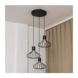Luster na lanku SOLANO 3xE27/15W/230V čierna/lesklý chróm W-KD 1335/3 BK+CH vyobraziť