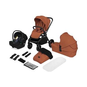 Lionelo - Kombinovaný kočík 3v1 MIKA PLUS hnedo-hrdzavý 5903771709729 vyobraziť