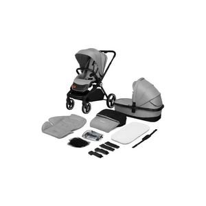 Lionelo - Kombinovaný kočík 2v1 MIKA Grey Stone 5903771701754 vyobraziť