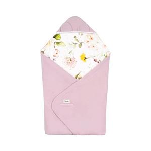 Lionelo - Zavinovačka do autosedačky TRAVEL SWADDLE 90x90 cm Ružový kvet 5903771720731 vyobraziť