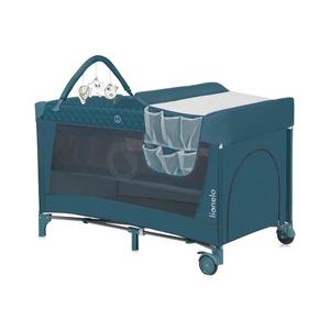 Lionelo - Cestovná postieľka FLOWER zeleno-tyrkysová 5903771722353 vyobraziť