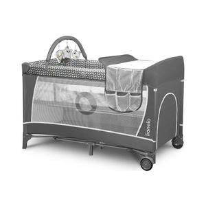 Lionelo - Cestovná postieľka FLOWER Šedá Scandi 5902581658777 vyobraziť