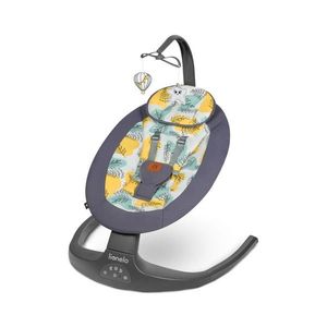 Lionelo - Detské húpacie kresielko s melódiou RALF 4xAA Grey Concrete + diaľkové ovládanie 5903771703048 vyobraziť