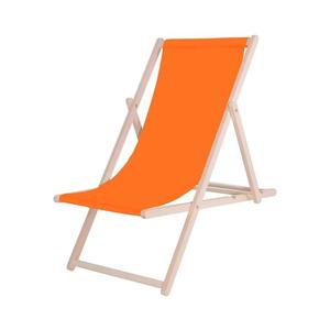 Záhradné ležadlo oranžové/buk PSWO vyobraziť