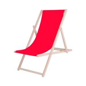 Záhradné ležadlo červené/buk PSWR vyobraziť