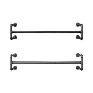 Sada 2 ks nástenných vešiakov na ramienka LINEA, čierna HSR64BK-02 vyobraziť