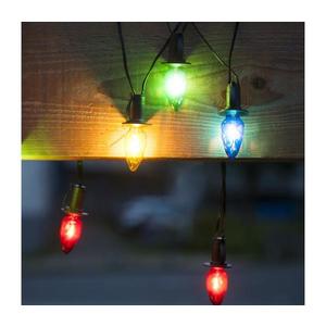 LED vonkajšia vianočná reťaz CONE FILAMENT 20xE10 19 m farebná/teplá biela IP44 192020 vyobraziť