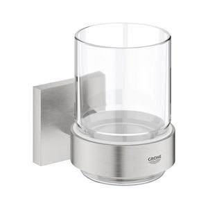 GROHE 41097DC0 - Sklenička s držiakom START CUBE, nerez 41097DC0 vyobraziť