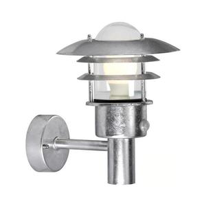 Nordlux - Vonkajšie nástenné svietidlo s pohybovým senzorom LONSTRUP 1xE27/60W/230V IP44 strieborné 71432031 vyobraziť