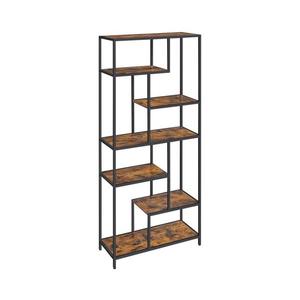 Knižnica NAVARO hnedá/čierna LLS119B01 vyobraziť