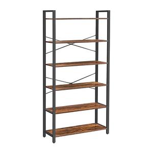 Knižnica NAVARO hnedá/čierna LLS082B01V2 vyobraziť