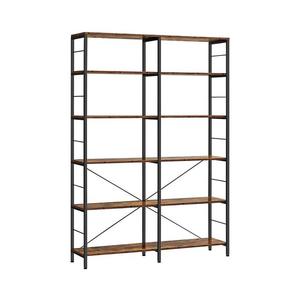 Knižnica NAVARO hnedá/čierna LLS114B01V1 vyobraziť