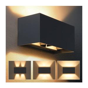Brilagi - LED vonkajšie nástenné svietidlo DOUBLE CUBE LED/12W/230V antracit IP65 WO-HR60861-2-LED-OEM-ANT vyobraziť