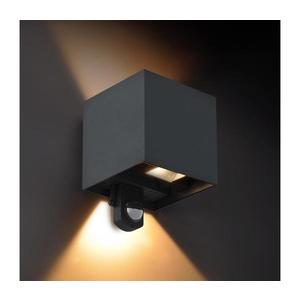 Brilagi - LED vonkajšie nástenné svietidlo s čidlom CUBE LED/6W/230V antracit WO-HR60432S-LED-OEM-ANT vyobraziť