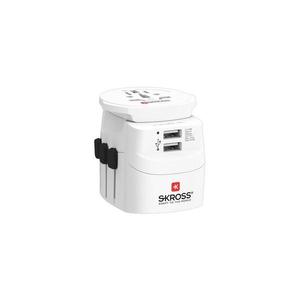 SKROSS PA46W - Cestovný adaptér PRO Light USB 2A - Svet, UK+USA+AUS/CN 2x USB-A 12W PA46W vyobraziť