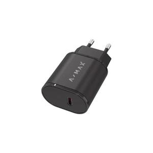 Aligator AX0002V - Rýchlonabíjací adaptér A-MAX Power Delivery 20W USB-C čierny AX0002V vyobraziť