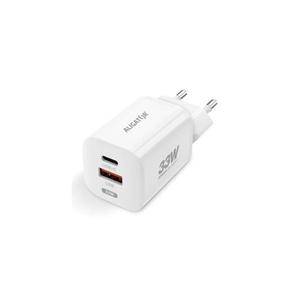 Aligator CHPD0020 - Rýchlonabíjací adaptér GaN PD 33W USB-A + USB-C, biely CHPD0020 vyobraziť