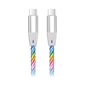 Aligator DATKP64 - USB kábel USB-C / USB-C s LED podsvietením 65W PD 0, 5m DATKP64 vyobraziť