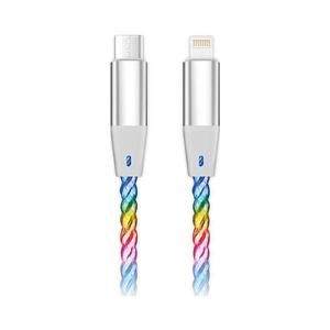 Aligator DATKP65 - nabíjací USB kábel USB-C / Lightning s LED podsvietením, 30 W PD, 0, 5 m DATKP65 vyobraziť