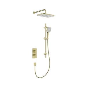 KFA Armatura 5759-301-31-Sprchová súprava s termostatickou podomietkovou batériou MALAGA, kartáčované zlato 5759-301-31 vyobraziť